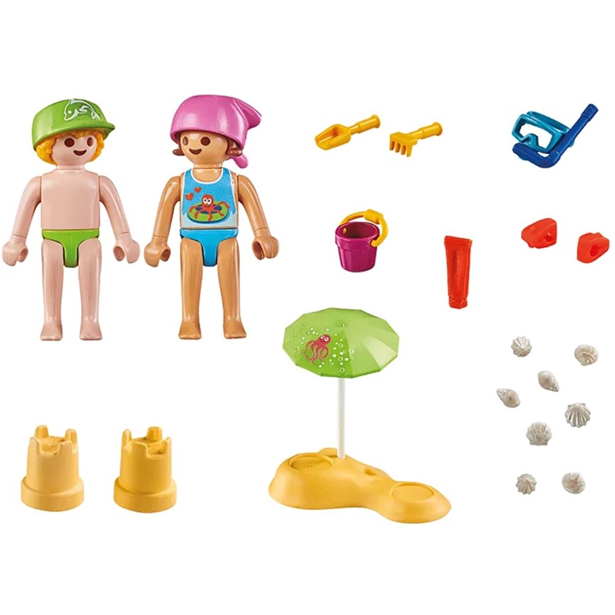 Special Plus Enfants avec jouets de plage multicolore, PLAYMOBIL