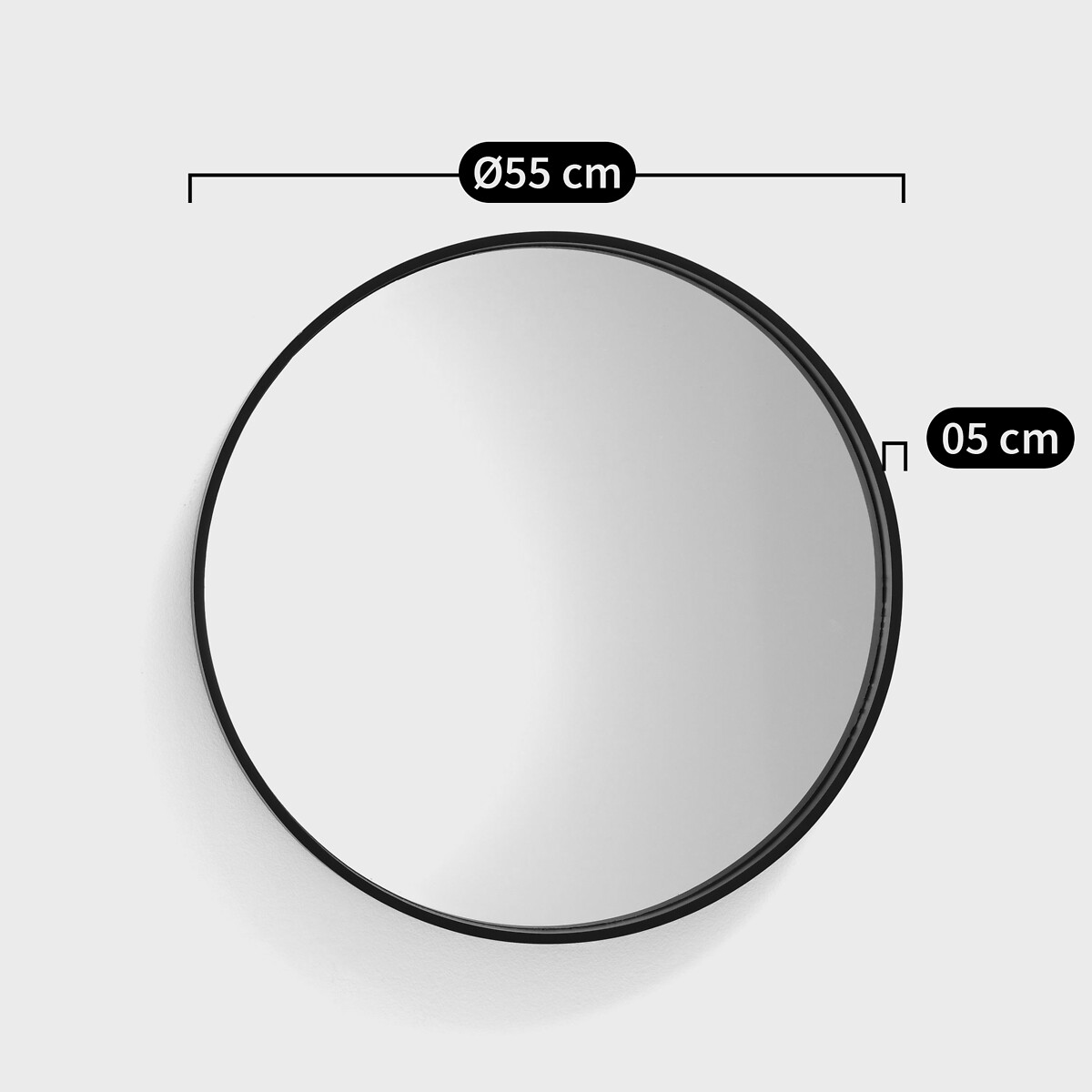 Miroir rond noir Ø55 cm, Alaria noir, LA REDOUTE INTERIEURS