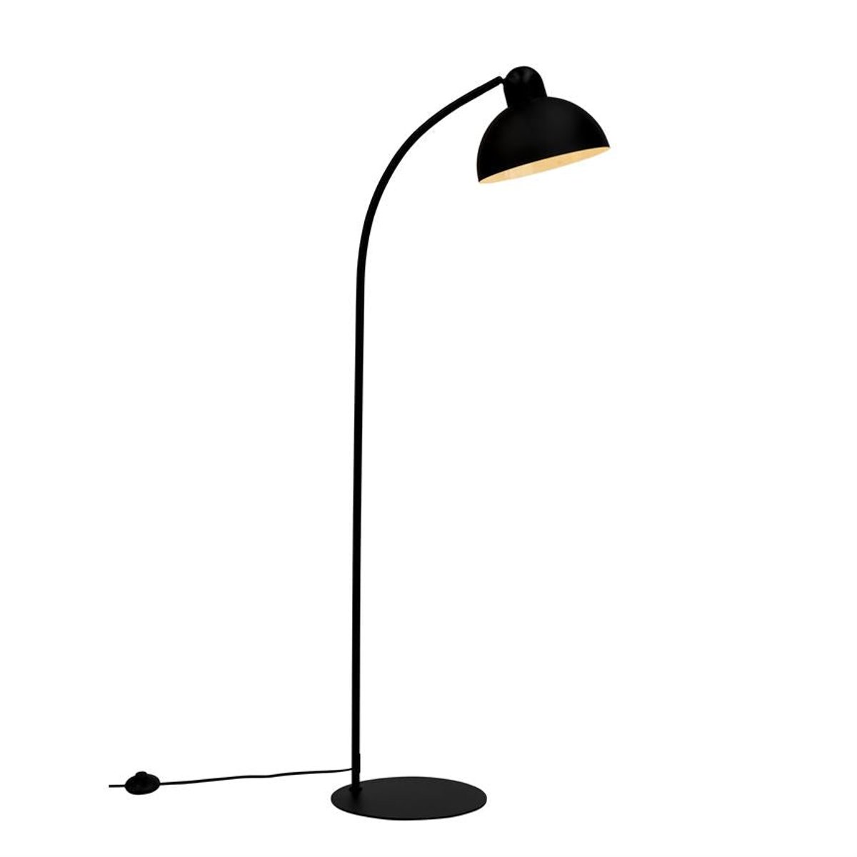 Lampadaire noir à base plate ERIC noir, DYBERG LARSEN