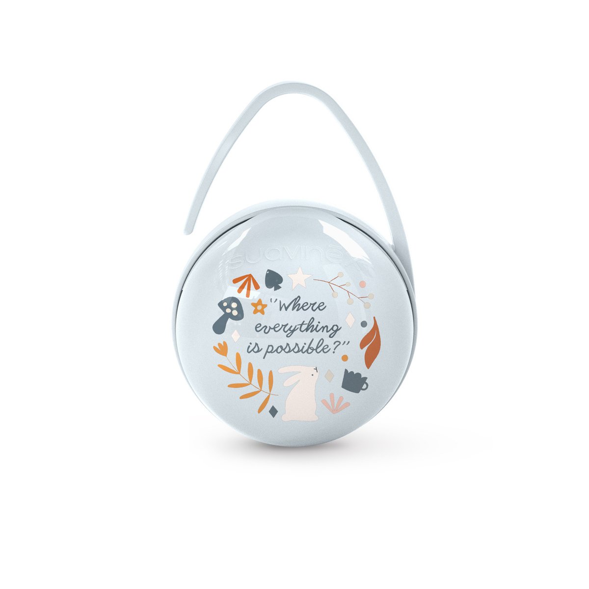 Porte-sucettes duo wonderland bleu, SUAVINEX