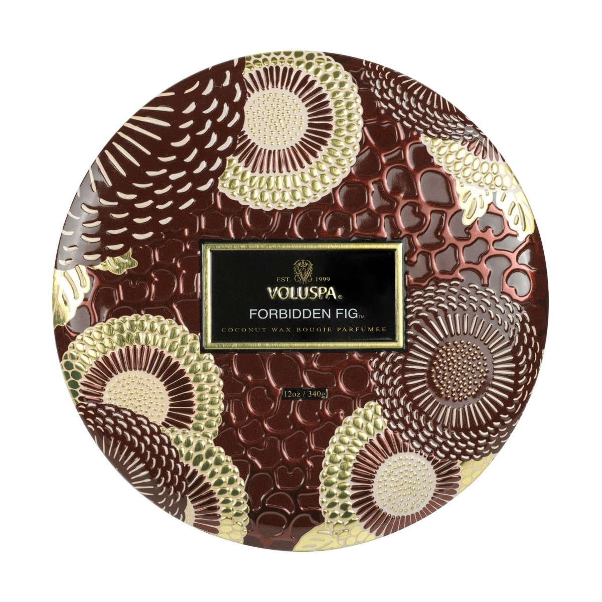 forbidden fig - bougie 3 mèches multicolore, VOLUSPA
