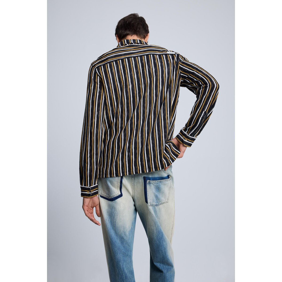 Chemise à rayures jaune, DESIGUAL