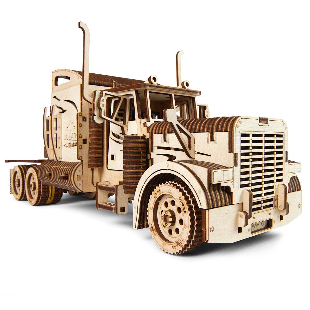Puzzle 3D Camion poids-lourd beige, UGEARS