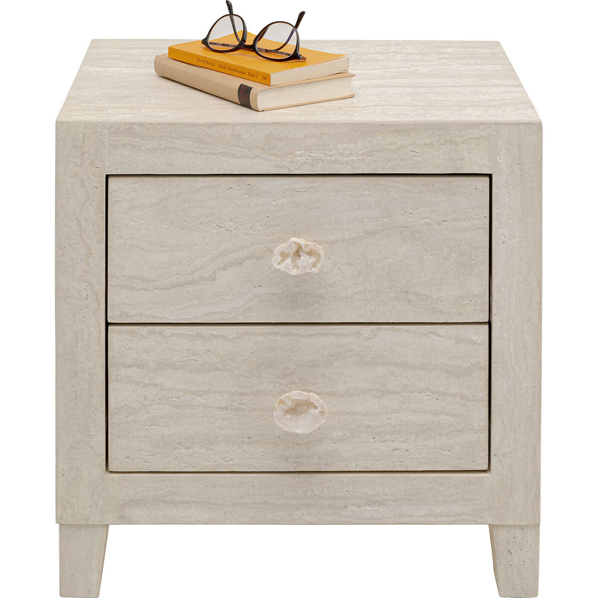 Petite commode Travertino 50x49cm beige, KARE DESIGN