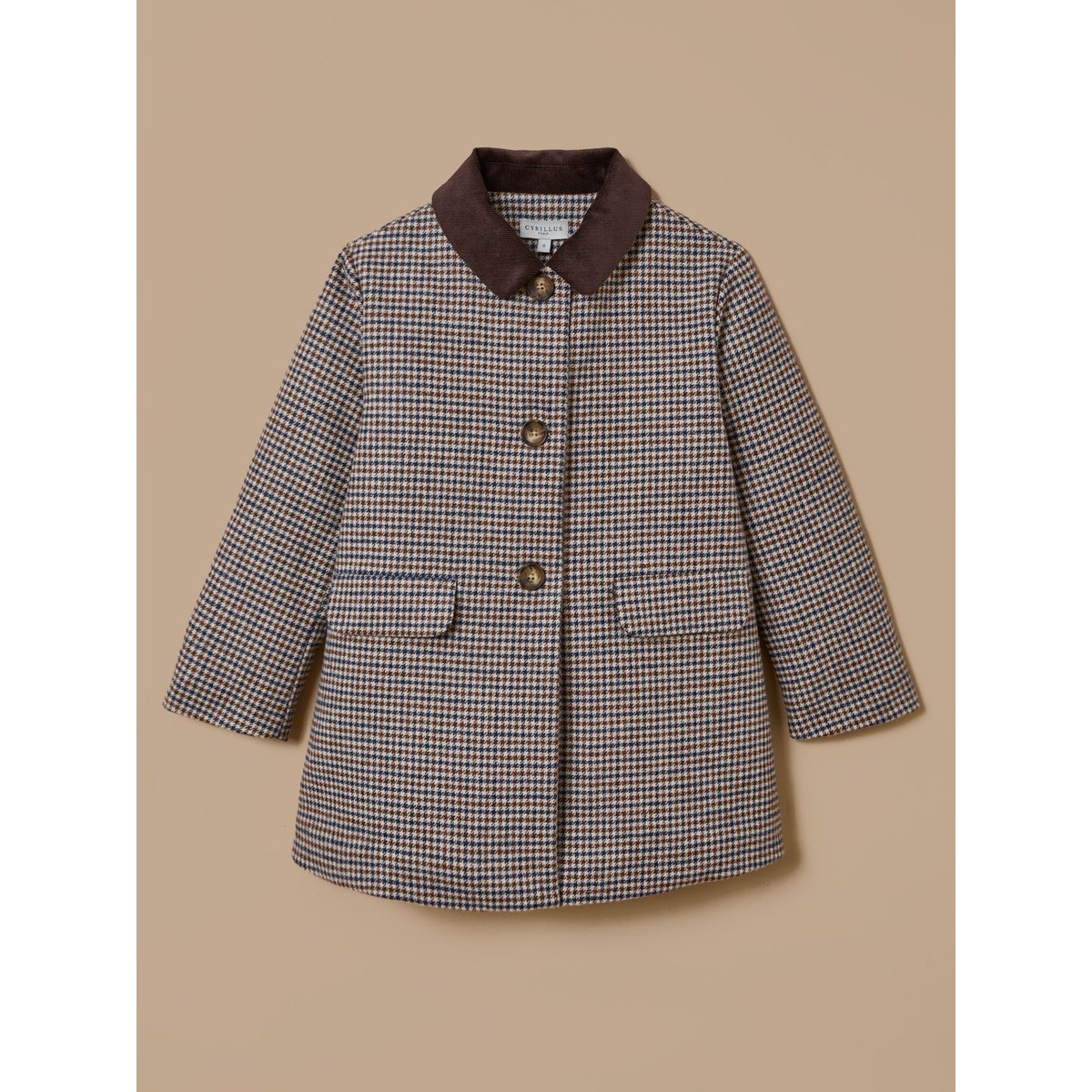 Manteau pied de poule carreaux, CYRILLUS