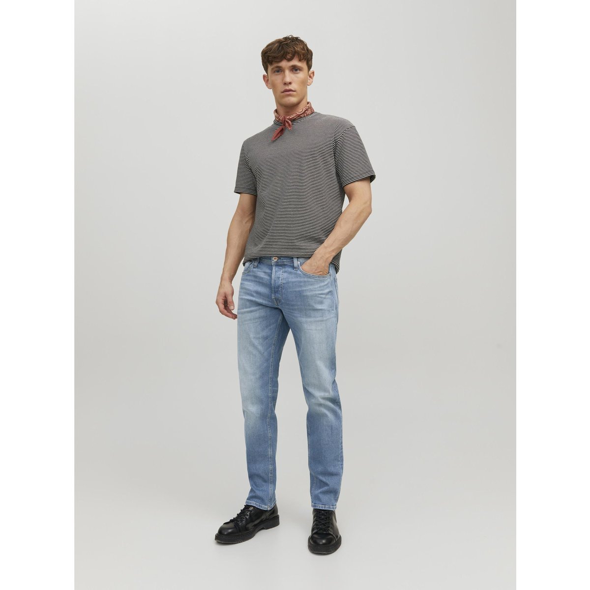 Jean Coupe Tapered blue denim, JACK & JONES