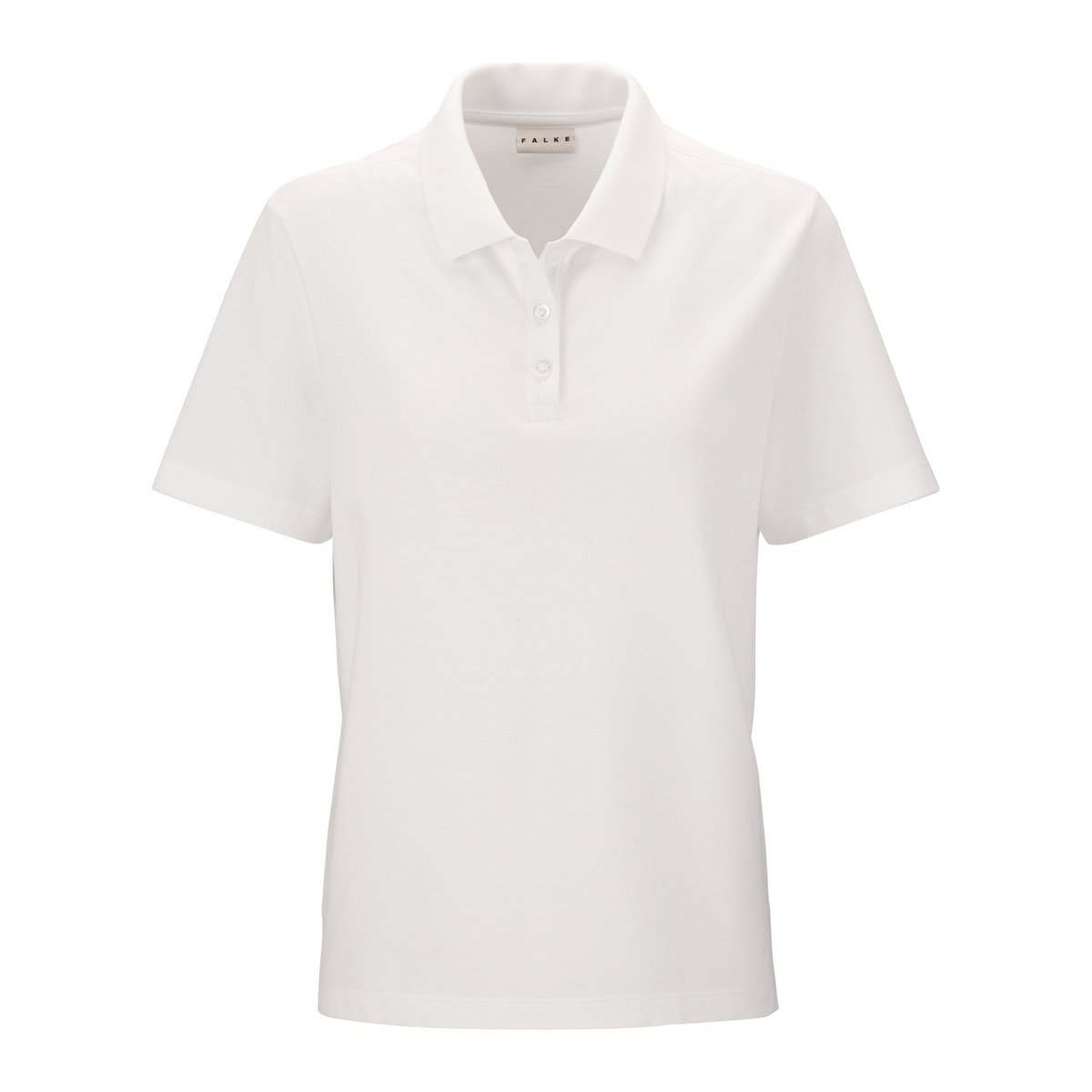 Polo shirt Essential Cotton Boxy blanc, FALKE