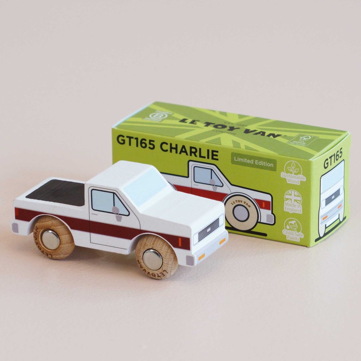 Voiture Charlie No 30 blanc, LE TOY VAN