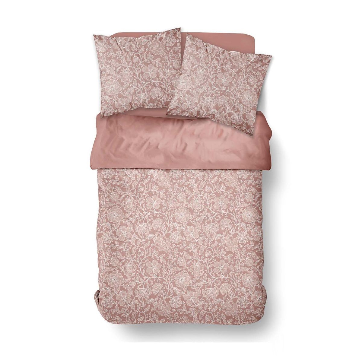 Parure de lit imprimé Floral SUNSHINE COLETTE rose, TODAY