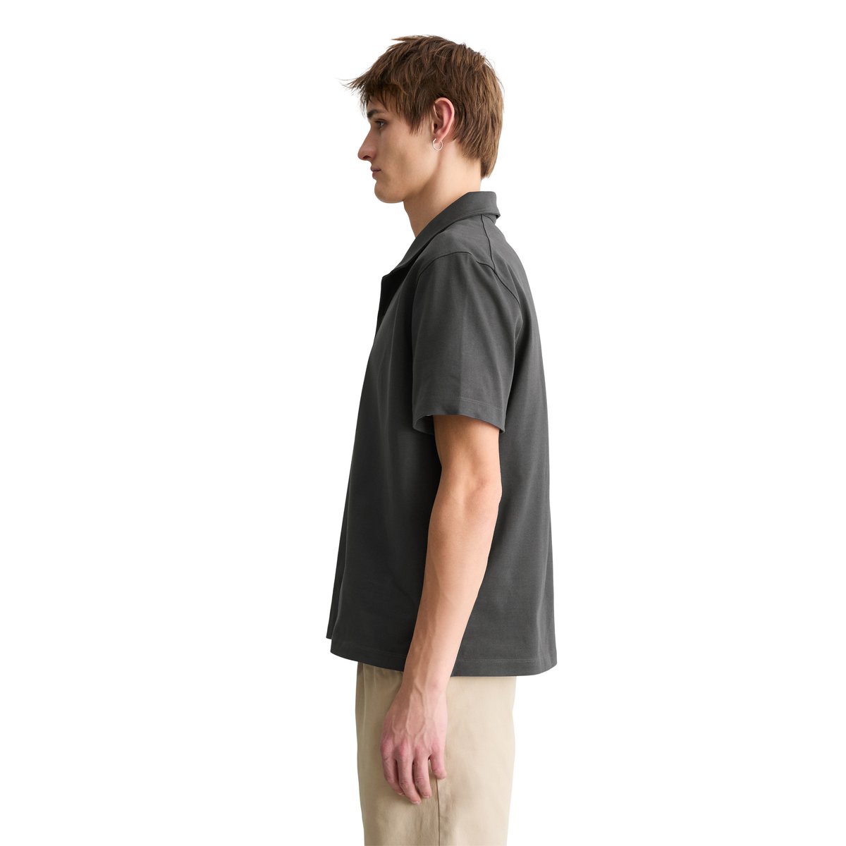 DfC Tee-shirt en jersey oversized en jersey de coton bio épais gris foncé, MARC O’POLO DENIM