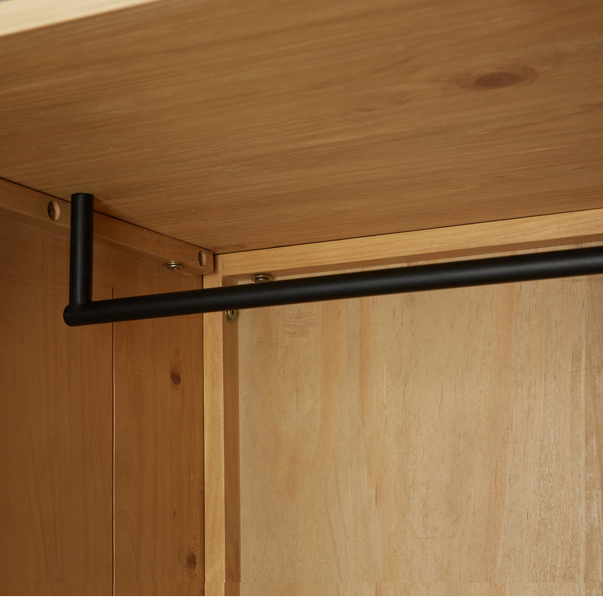 Module armoire 1 porte penderie 6 étagères HIBA bois/métal, LA REDOUTE INTERIEURS