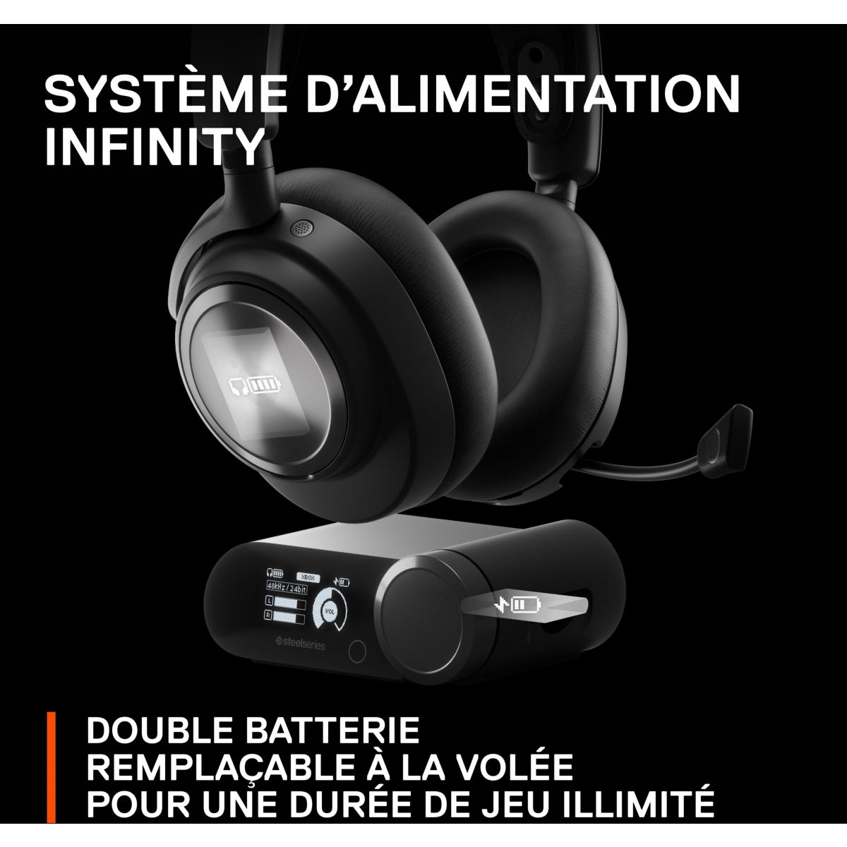 Casque gamer Arctis Nova Pro Wireless PS5 PC Exclusif couleur unique, STEELSERIES