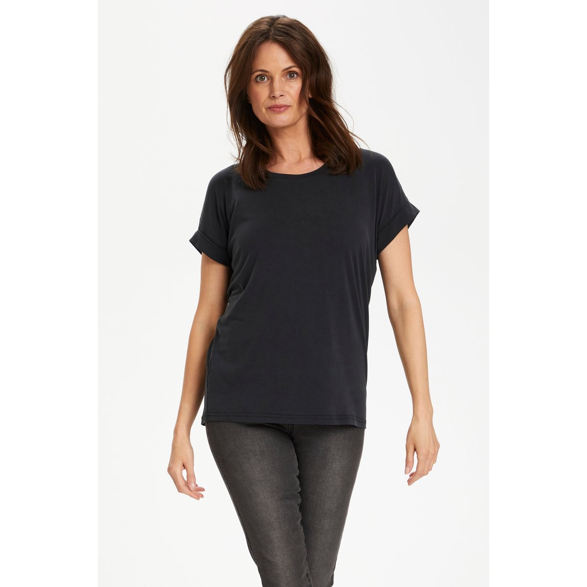 T-shirt noir black wash, CULTURE