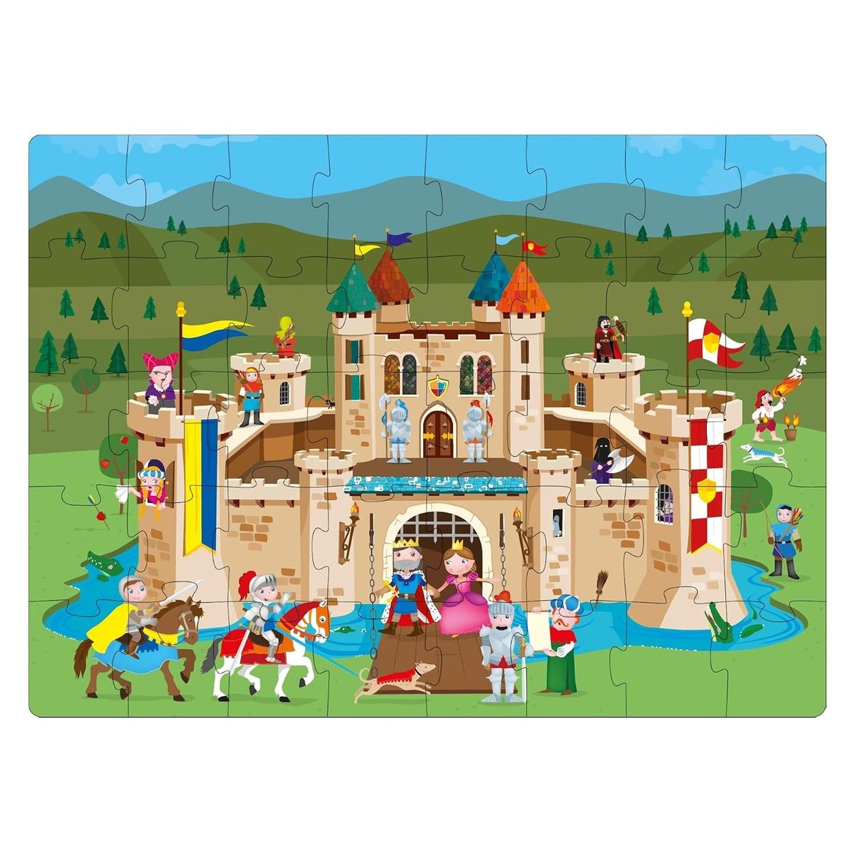 Livre et puzzle Les chevaliers turquoise, SASSI JUNIOR