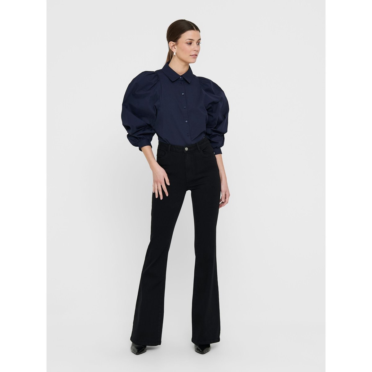 Jean Flared black denim, ONLY