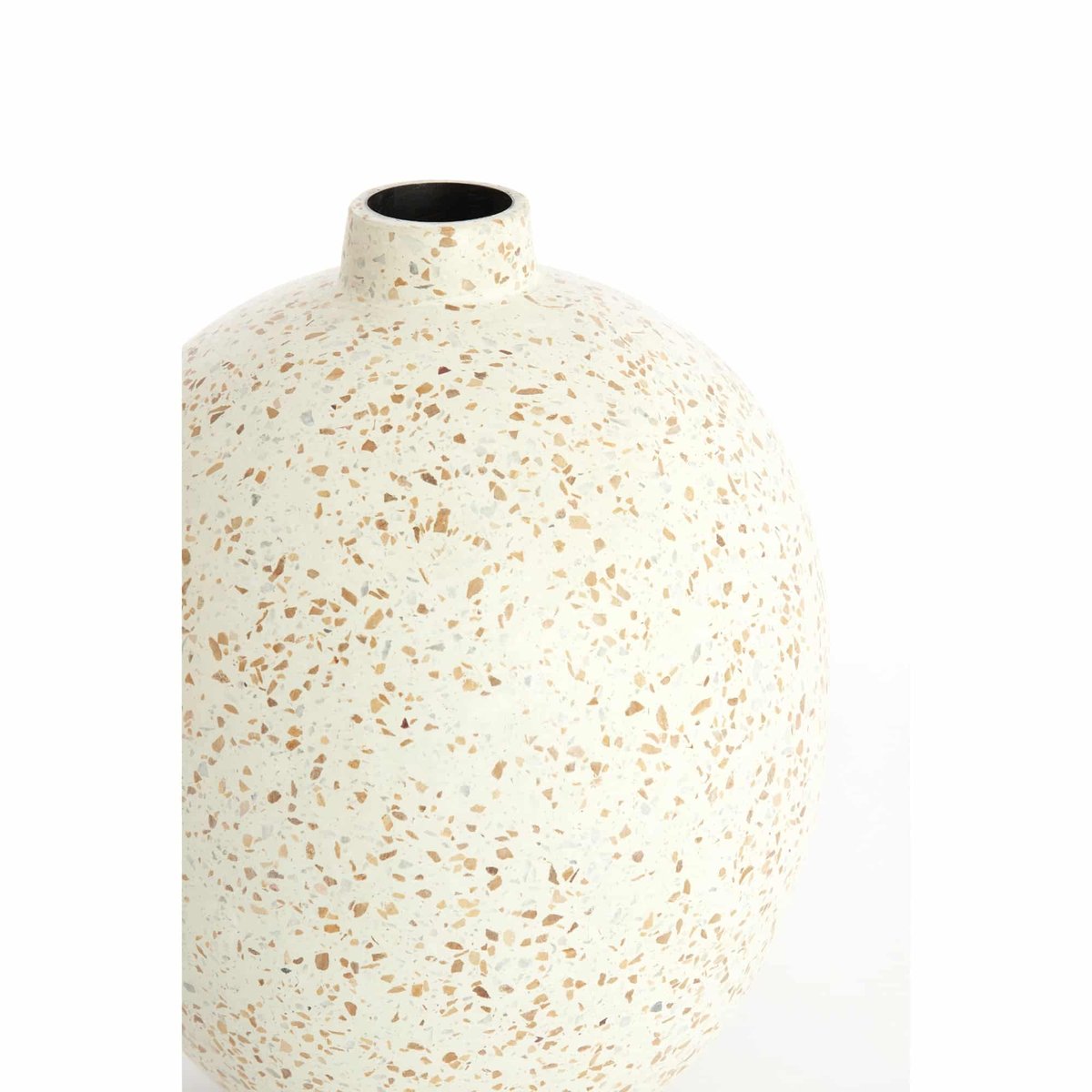 Vase Métal ORXETA blanc, LIGHT & LIVING