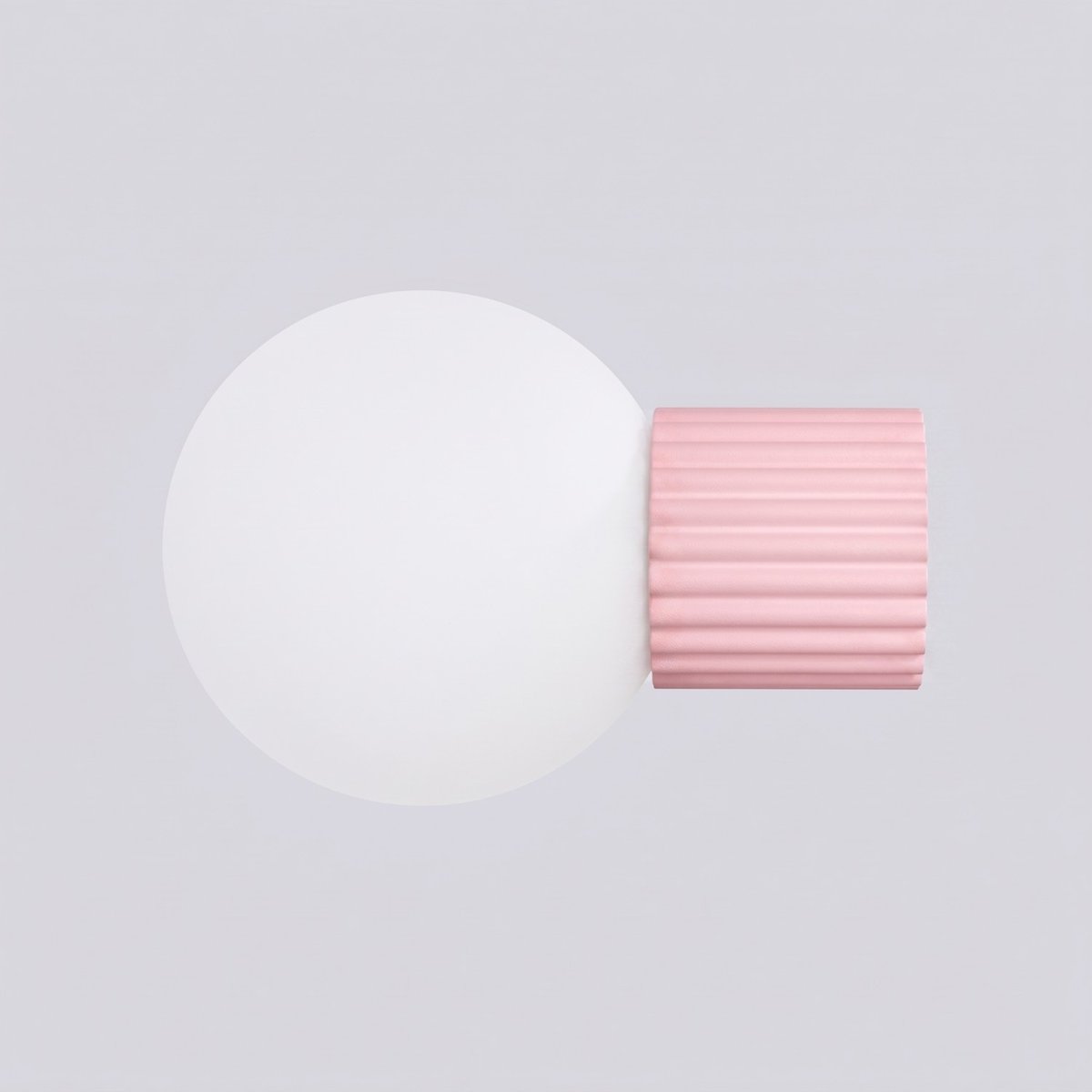 Applique murale Aluminium Rose G9 1 Halo rose, EDEN