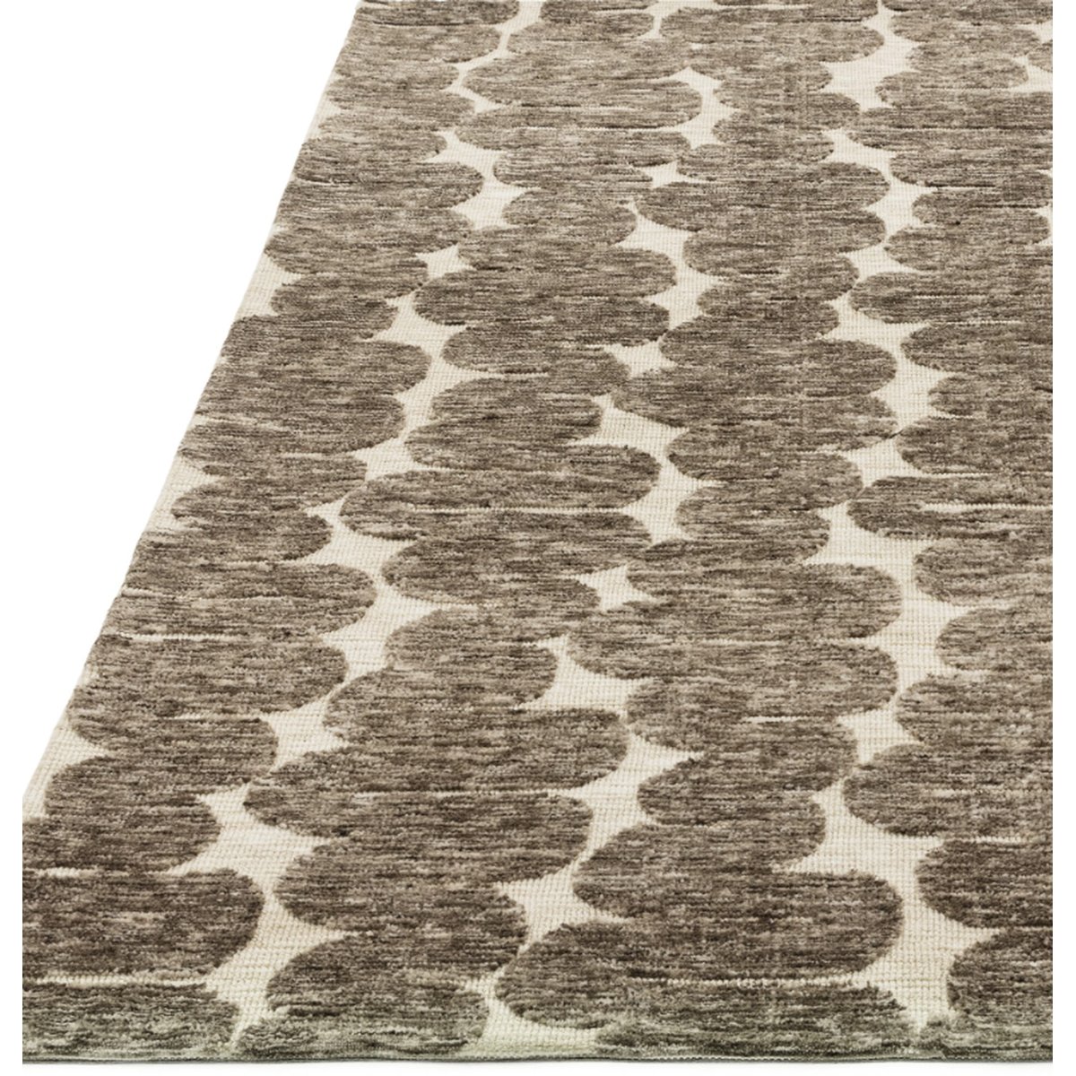 Tapis moderne tissé plat KAHUNA marron, NOVATREND