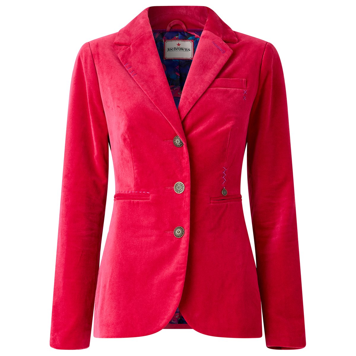 Magnifique Veste Blazer en Moleskine rose, JOE BROWNS