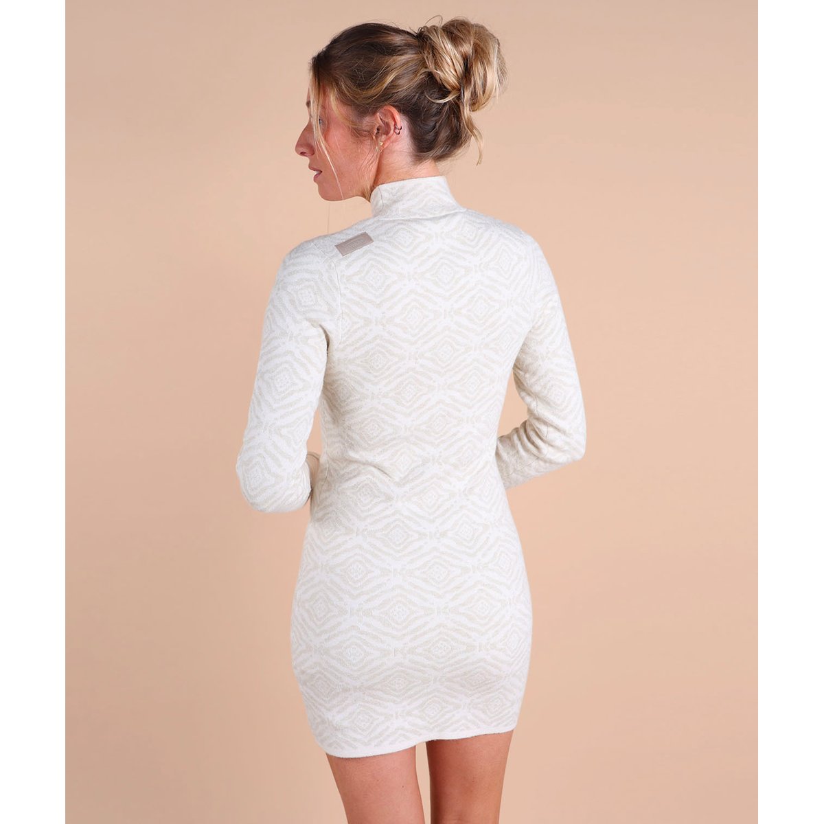Robe moulante mi-longue ILLUSION ivory, OXBOW