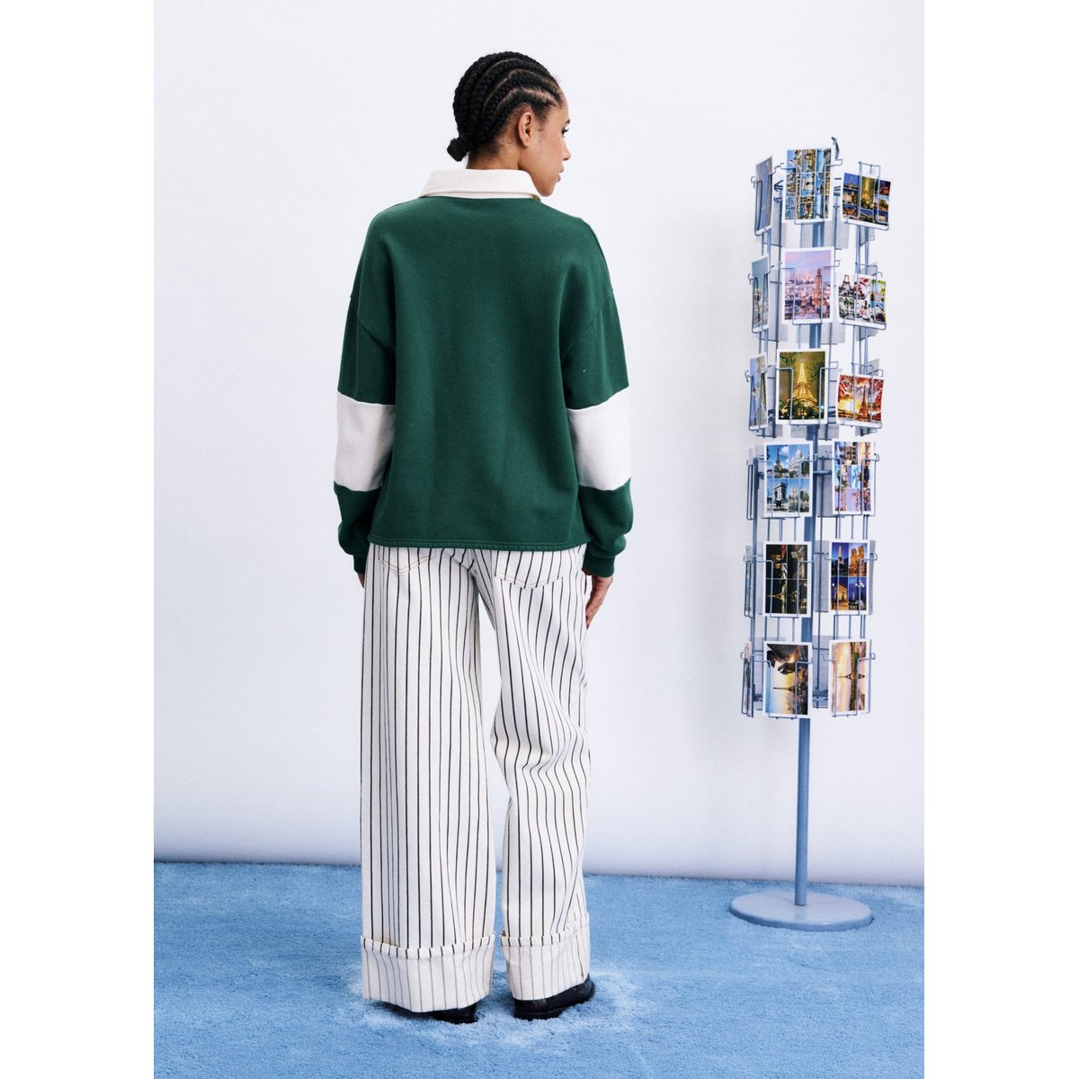 Sweatshirt Fistral en coton FISTRAL vert, FRNCH