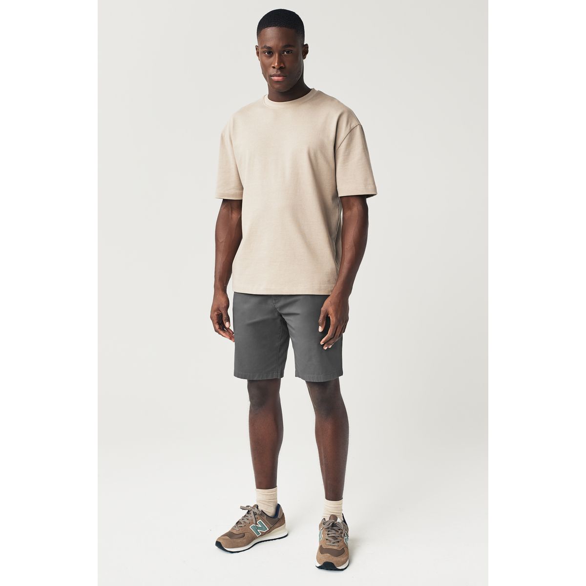 Short chino stretch, lot de 2 bleu marine/anthracite, NEXT