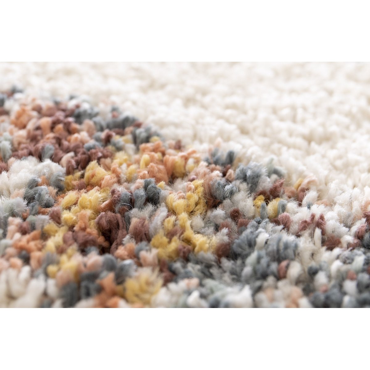 Tapis shaggy épais et confortable TIZI beige sable, AFK LIVING