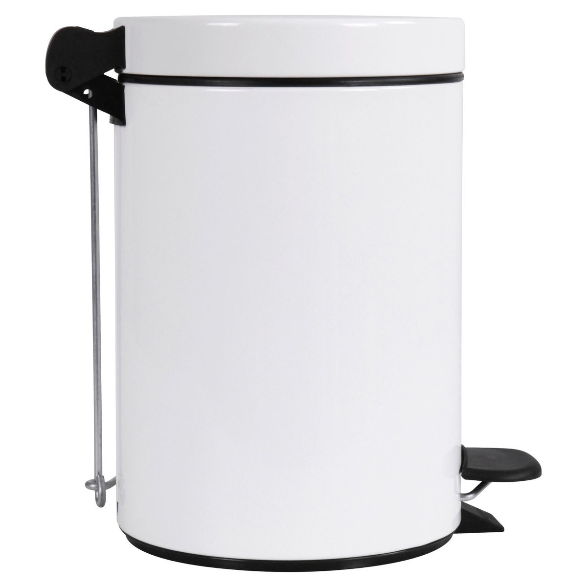 Ensemble salle de bains/toilettes avec poubelle 3L et accessoires blanc éclat, PROSPER