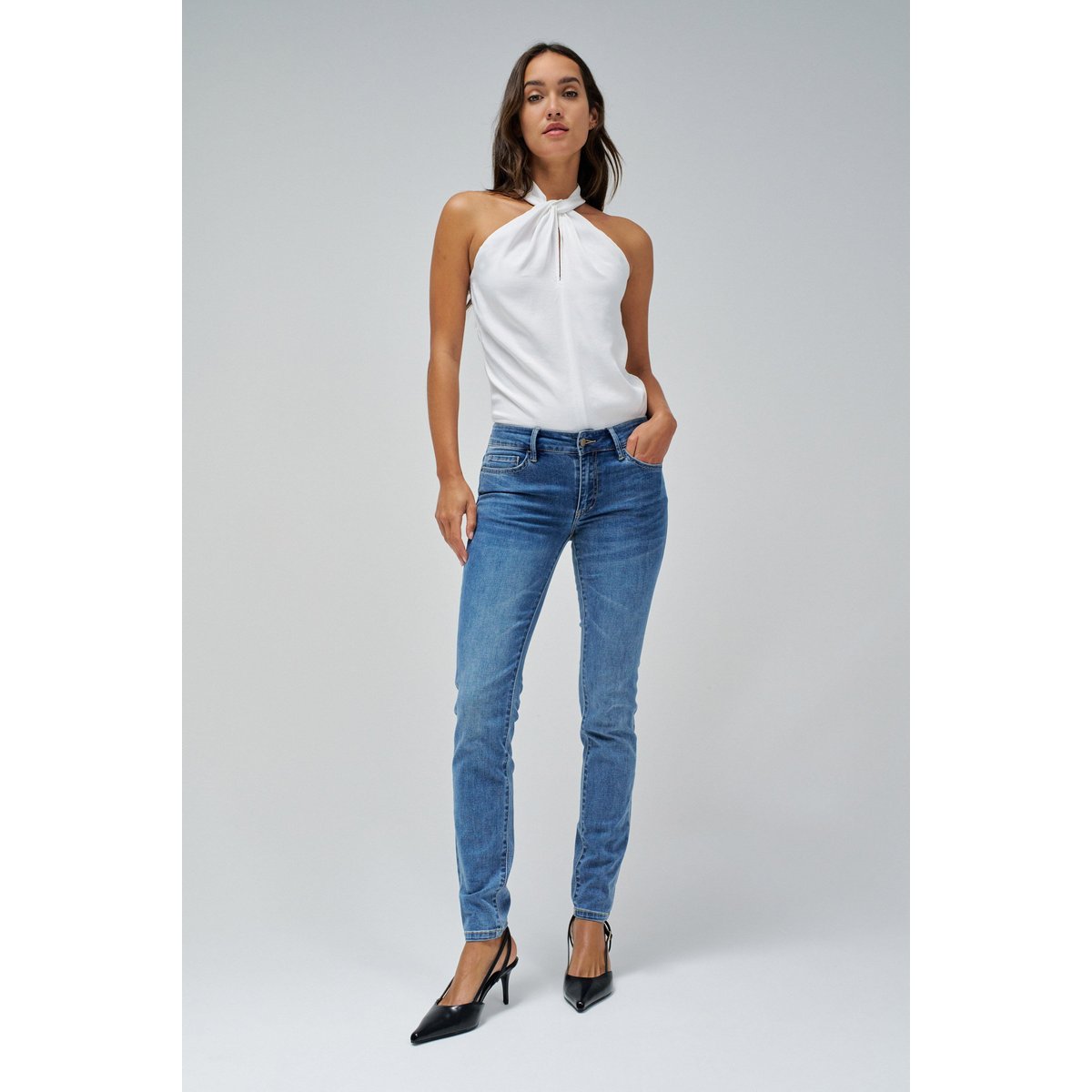 JEAN WONDER PUSH UP SKINNY bleu, SALSA JEANS