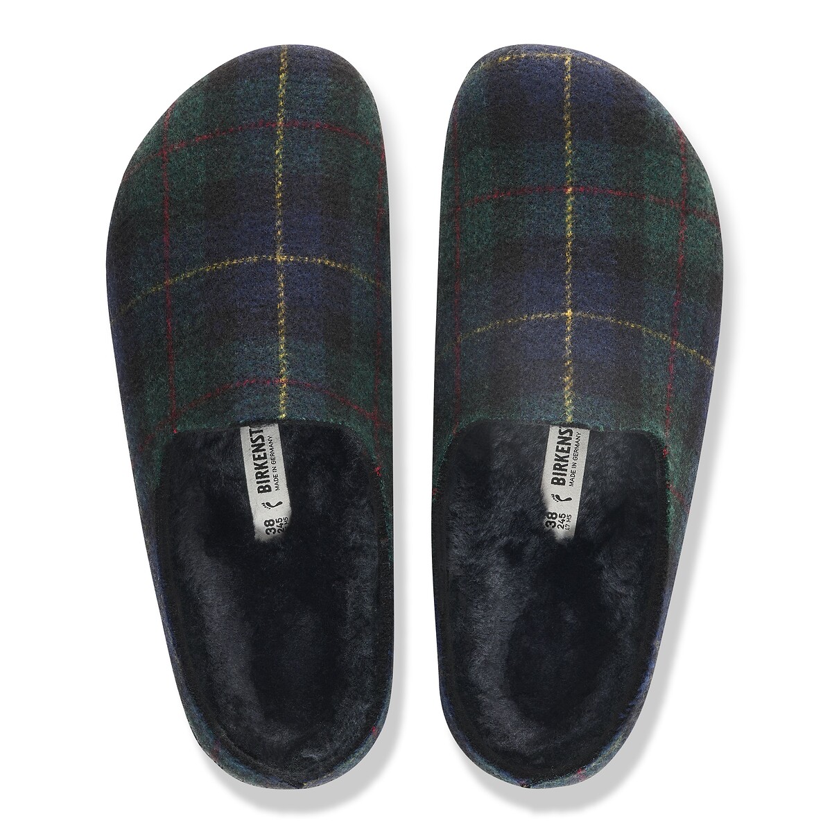 Chaussons fourrés Amsterdam bleu marine, BIRKENSTOCK