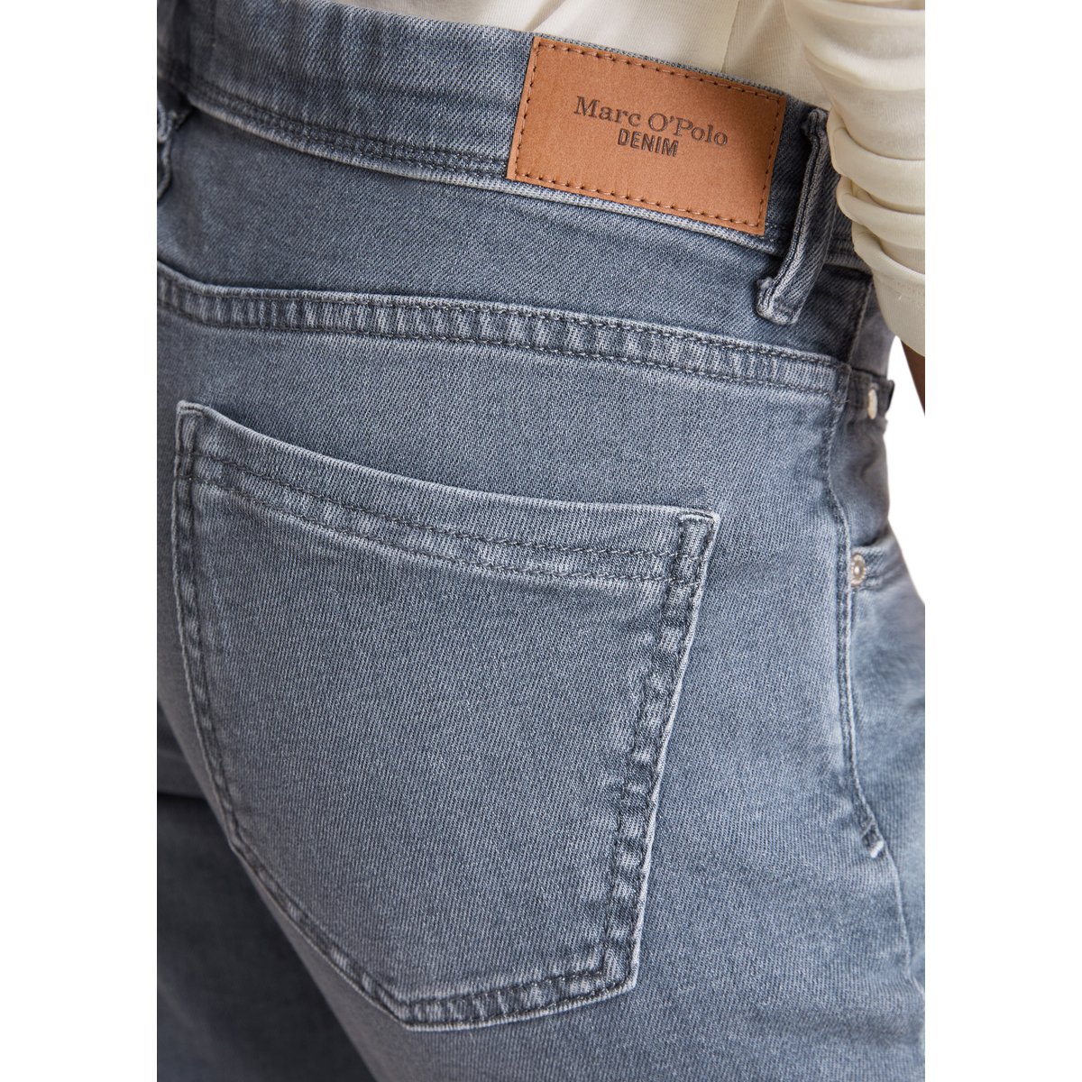 Jeans modèle Alva slim en mélange de coton organique bleu clair, MARC O’POLO DENIM