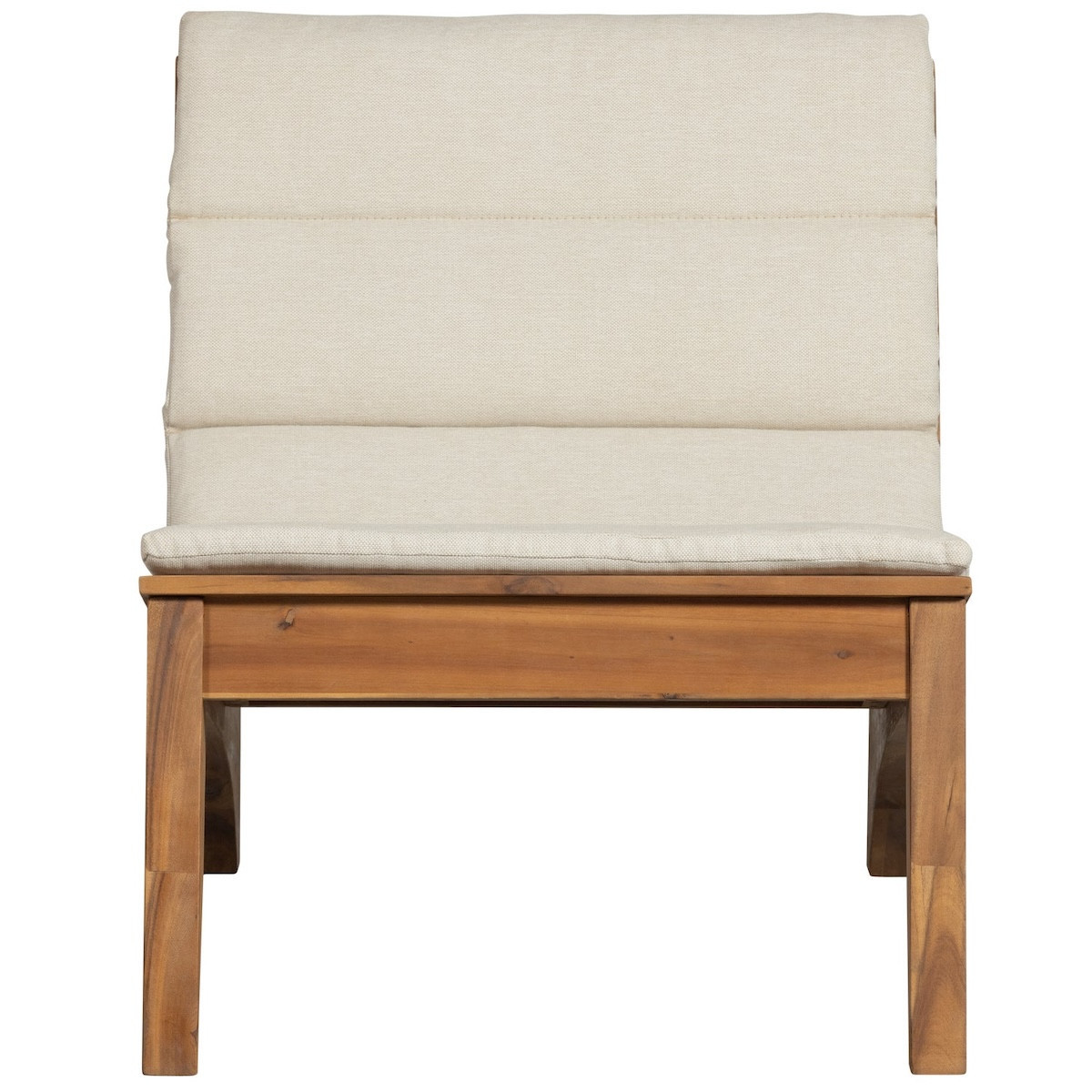 Fauteuil d'extérieur en bois avec coussin Kenai - KENAI {couleurmarketing}, WOOOD