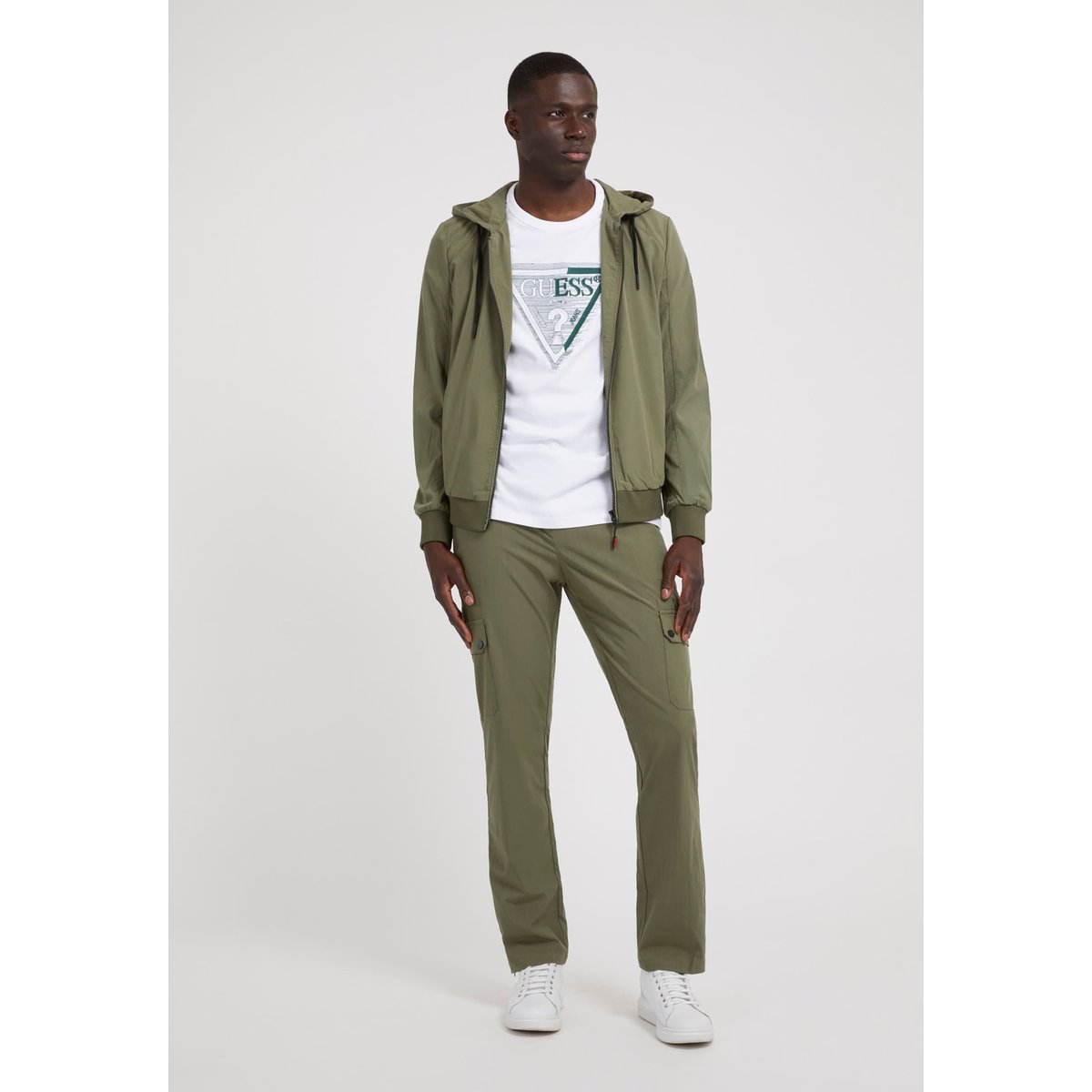 Sweat-Shirt Technique vert foncé, GUESS