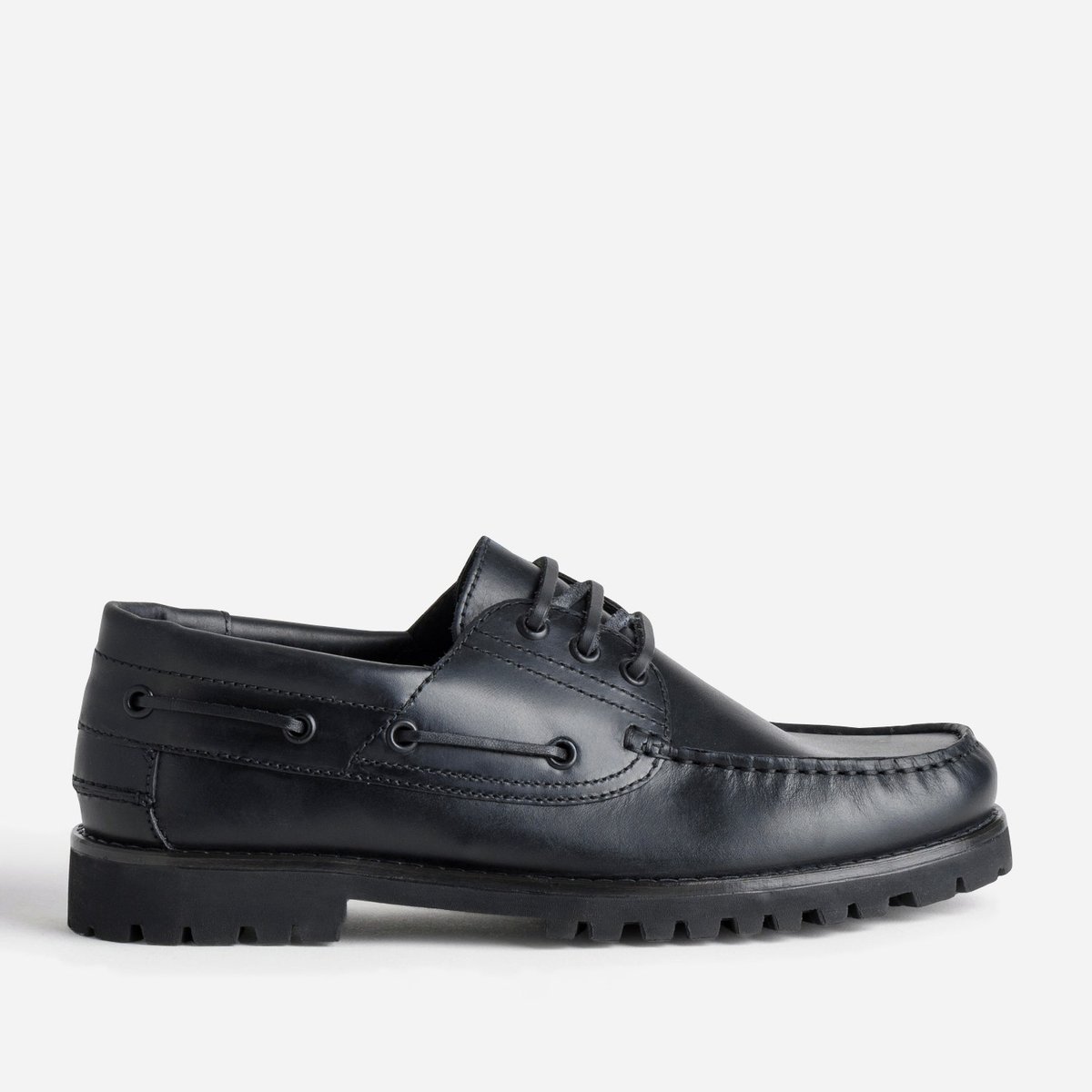 Mocassin en cuir GAETAN noir, ERAM