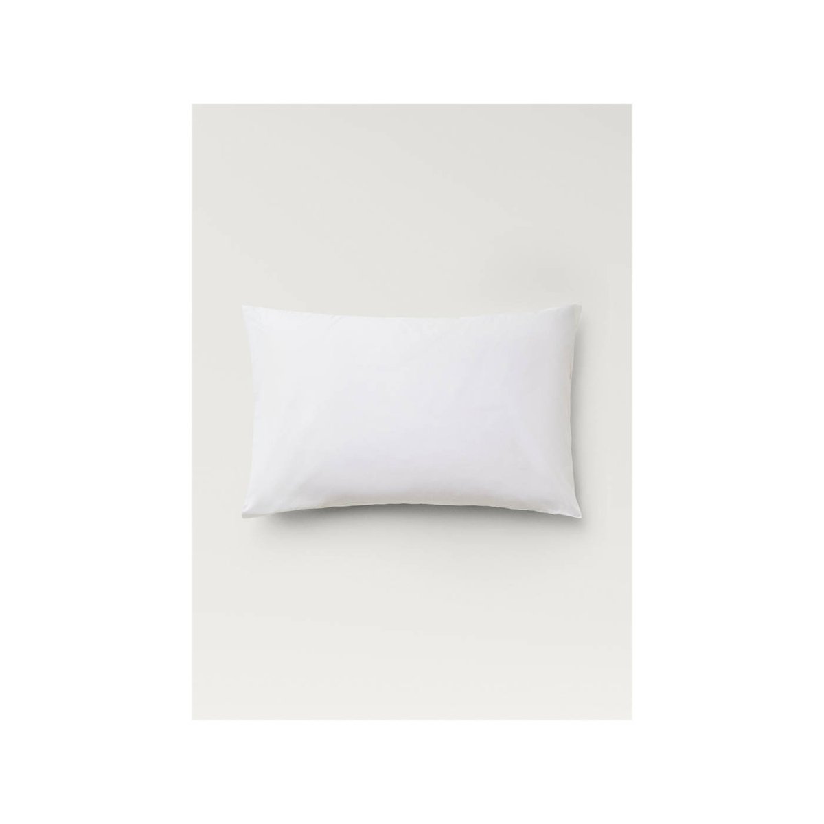 Deux taies d’oreiller percale de coton 50x75 cm blanc, MANGO HOME