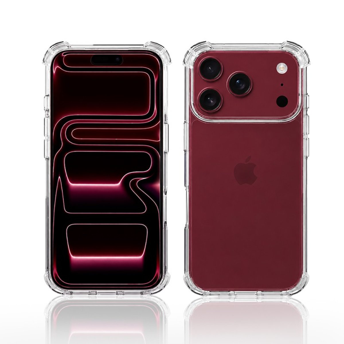 Coque iPhone 18 Pro antichoc + 2 vitres transparent, EVETANE
