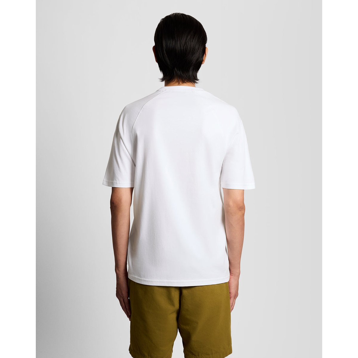 T-shirt graphique poitrine blanc/ cerise rouge, LYLE & SCOTT