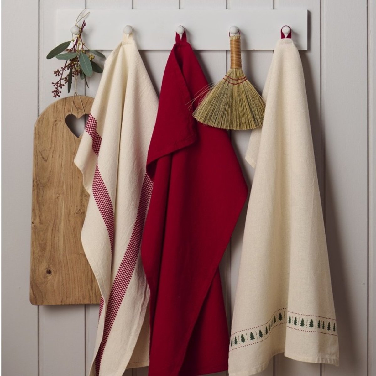 Torchon de cuisine coton rouge, IB LAURSEN