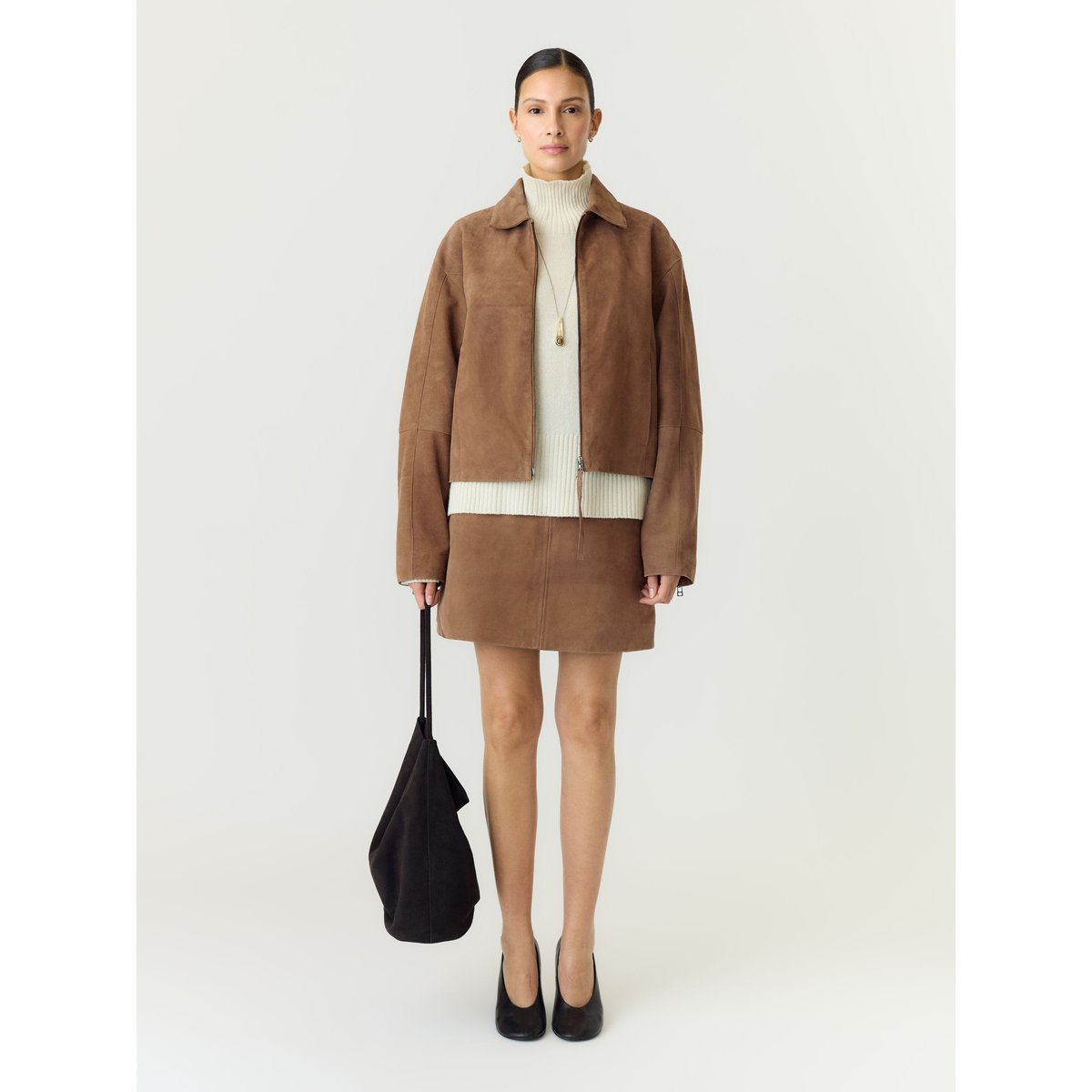Veste marron - sepia1, YAS
