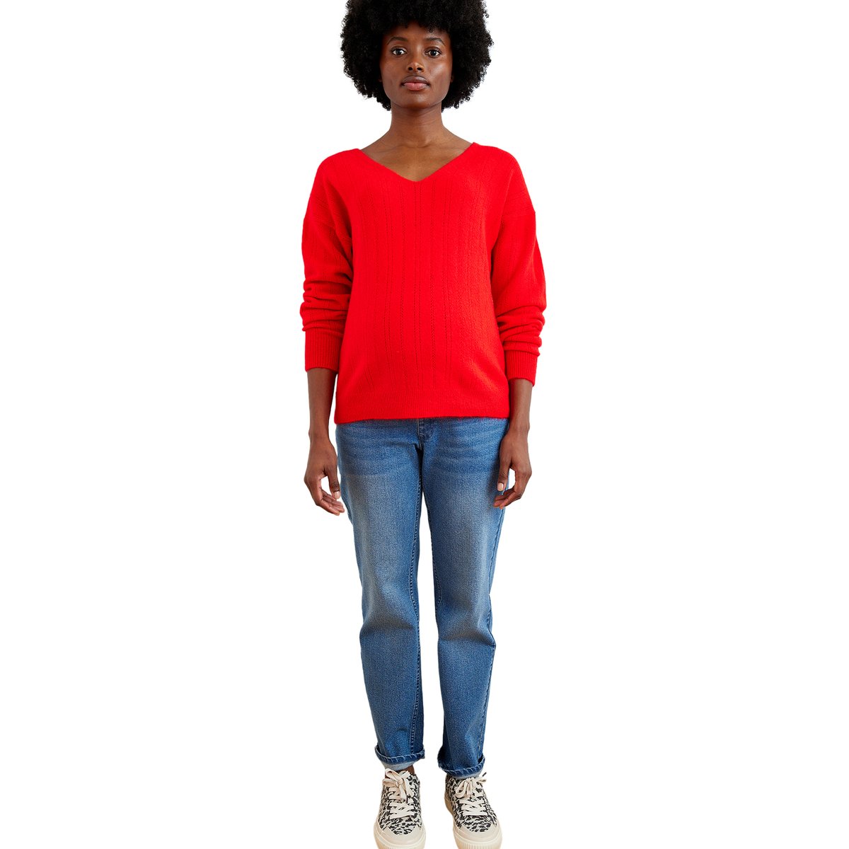 Jean de grossesse droit bandeau sans couture stone, VERTBAUDET