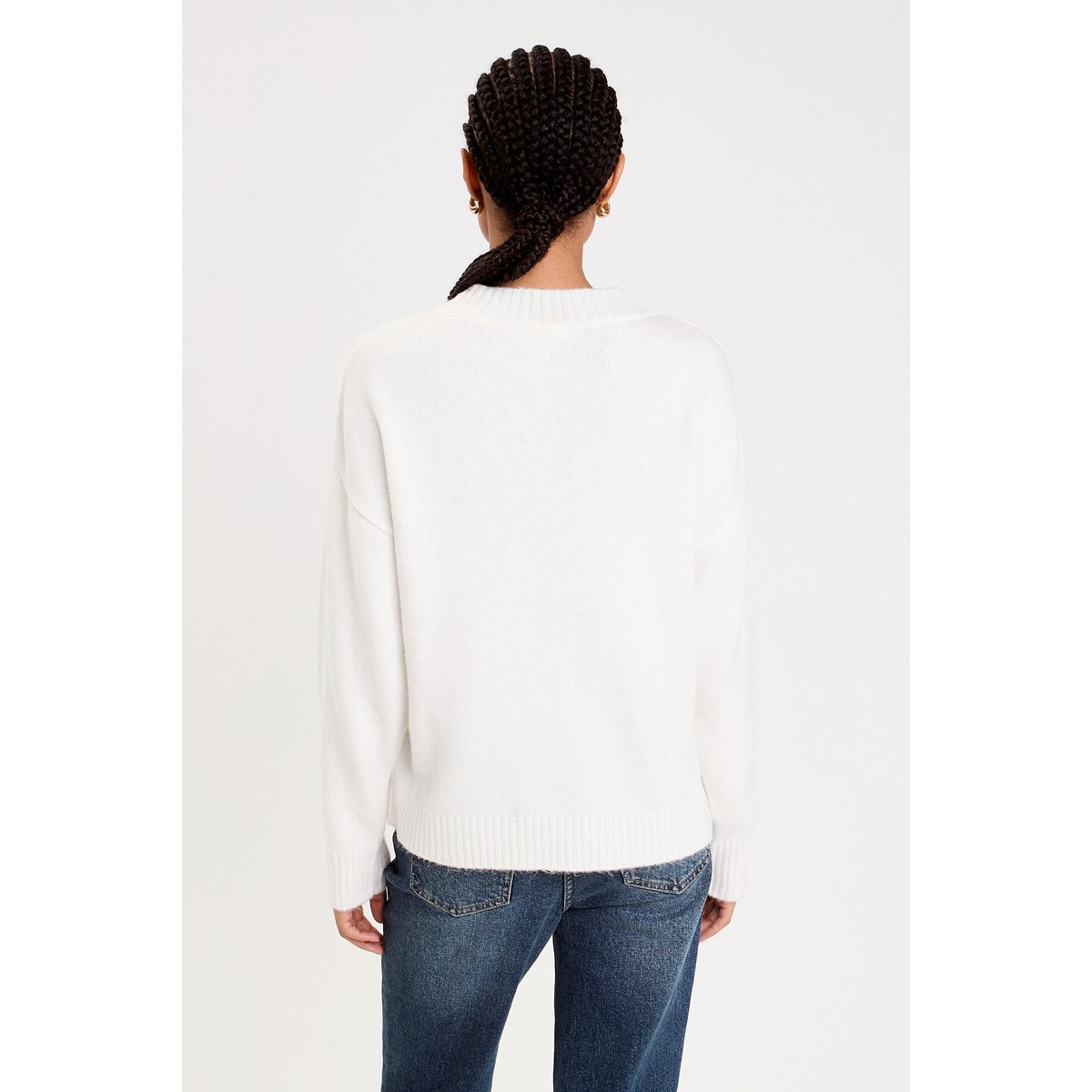 Pull manches longues ecru, CACHE CACHE
