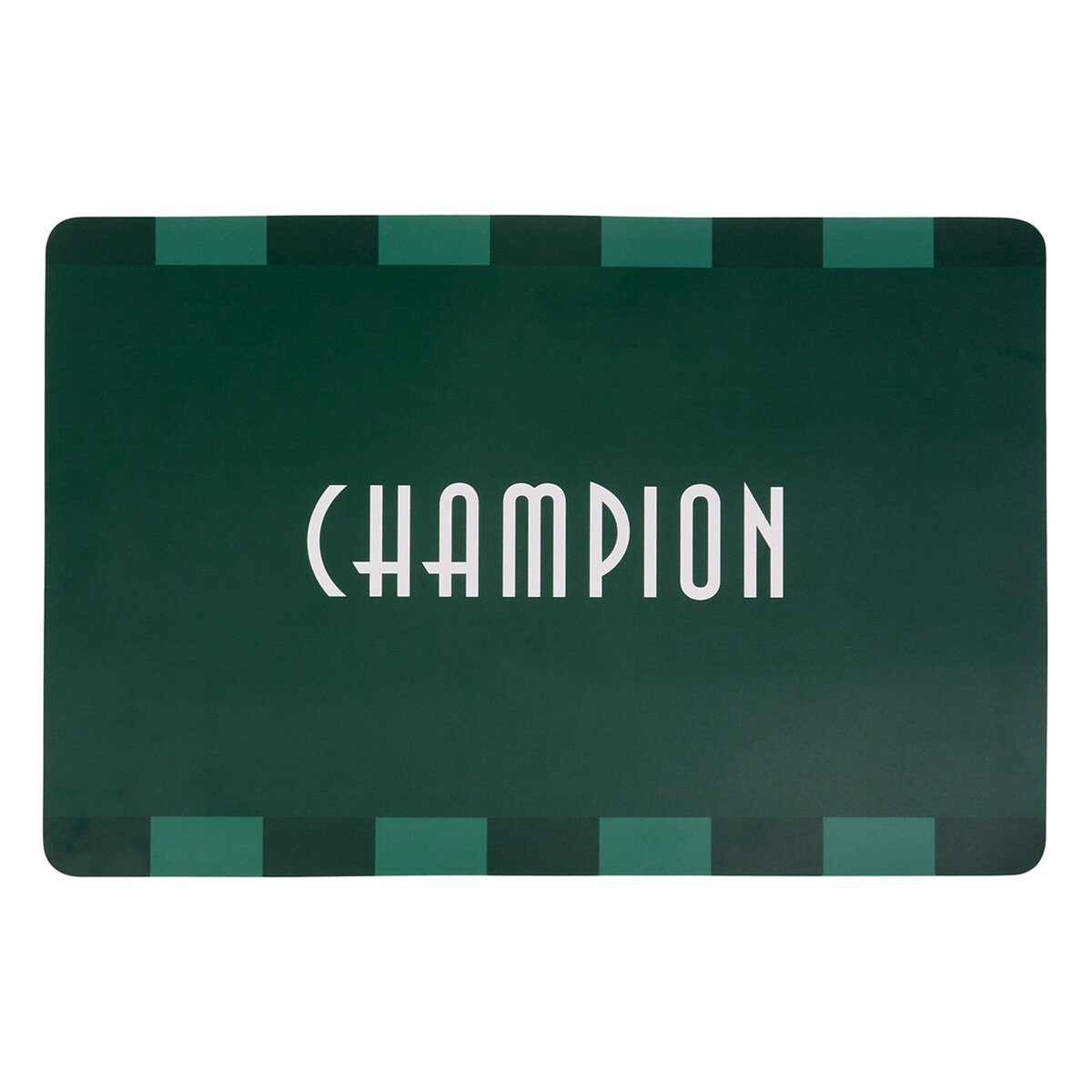 Set de table rectangulaire avec inscription champion vert, ATMOSPHERA