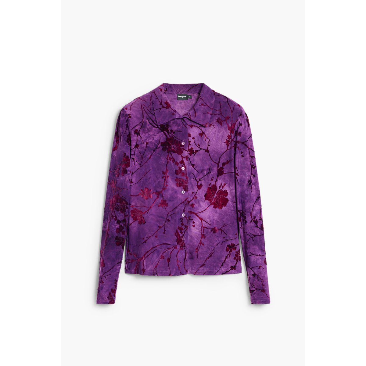 T-shirt boutonnée orientale rouge, DESIGUAL