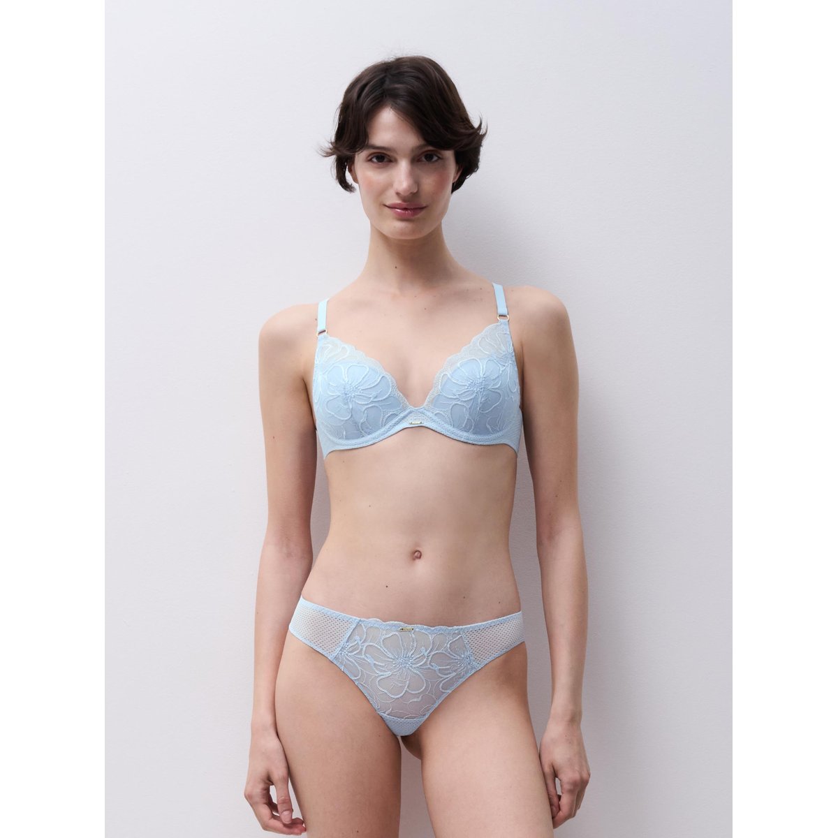 Soutien-gorge coques plongeant FLEURS icy flower, CHANTELLE