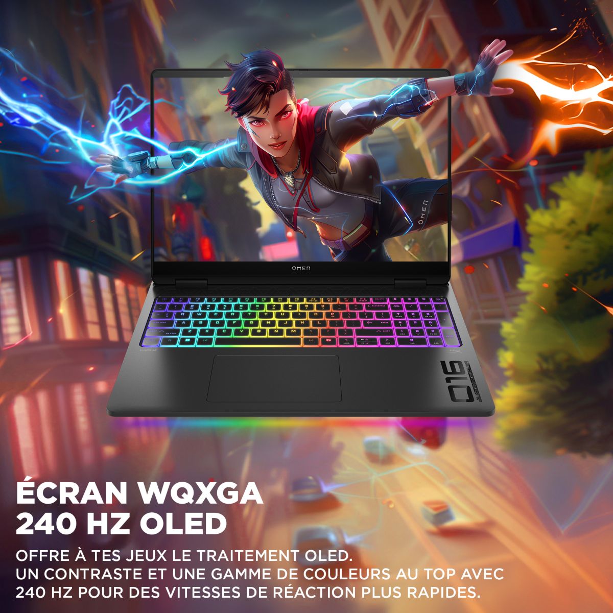 PC Gamer Omen 16" WQXGA 240Hz Intel Core Ultra 9 275HX Nvidia GeForce RTX 5070 32 Go RAM DDR5 SSD 1 To couleur unique, HP
