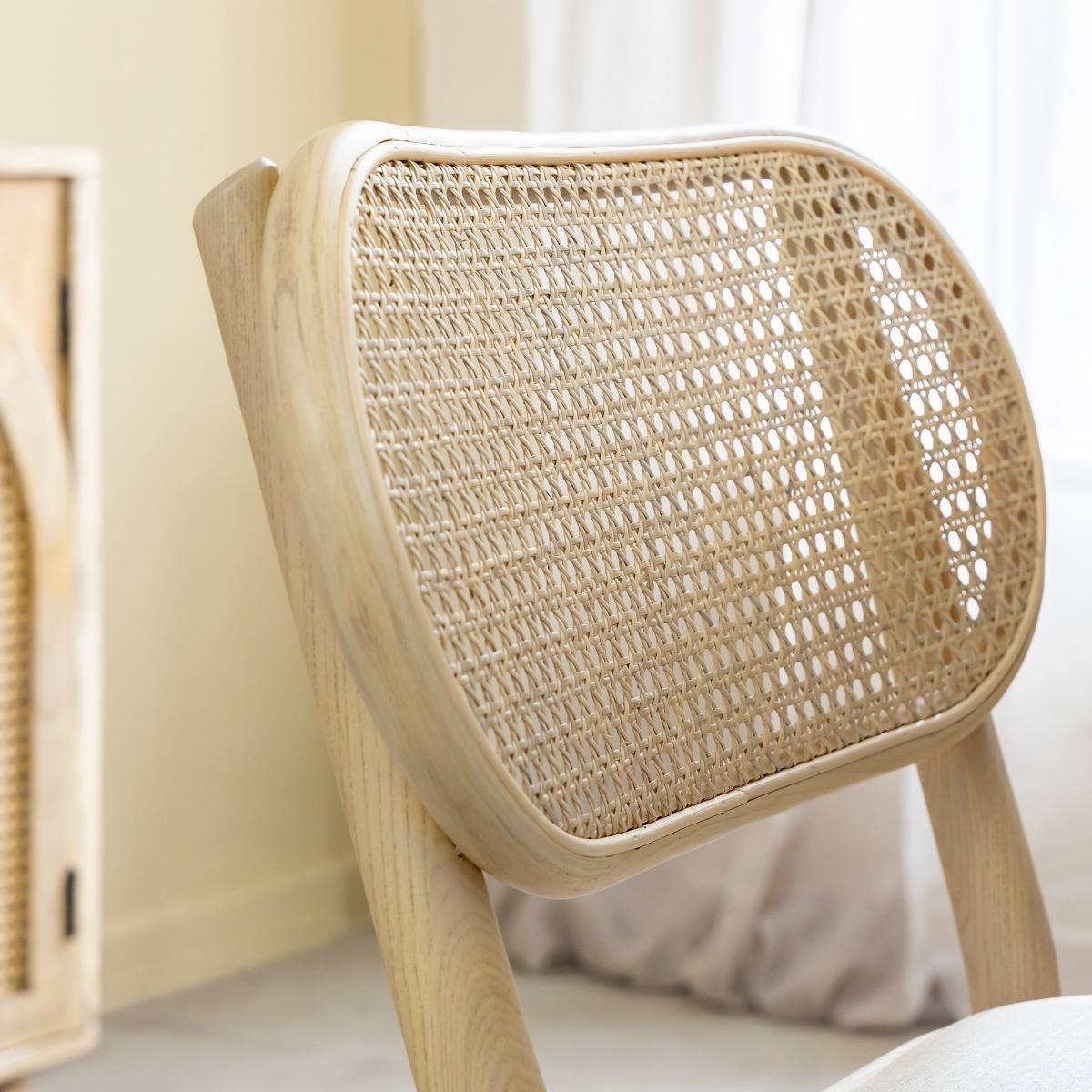 Lot de 2 chaises en bois d'orme LUZIAN bois clair, MADE IN MEUBLES