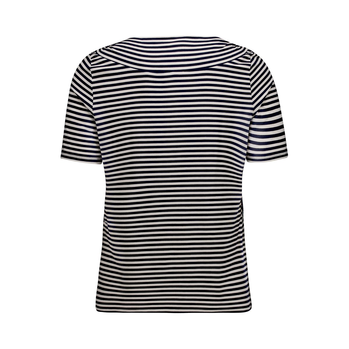 T-shirt à rainures à fronce dark blue/beige, BETTY BARCLAY