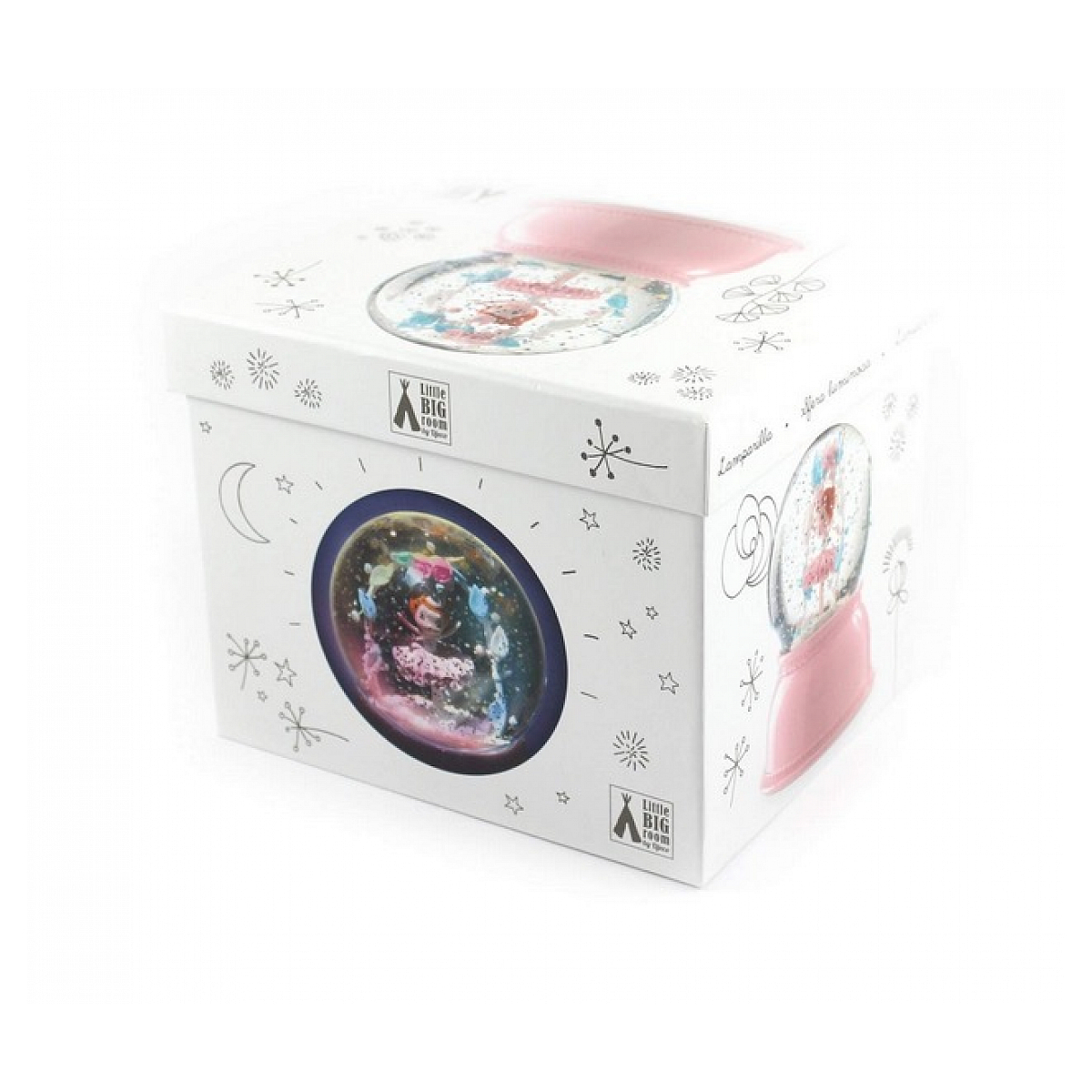Veilleuse boule à neige Ballerine multicolor, DJECO