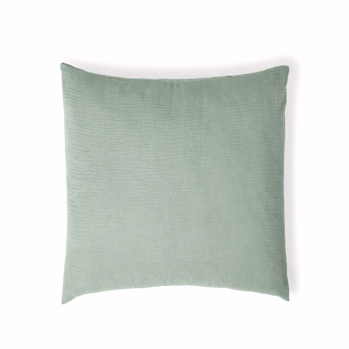 Parure + taies 65x65 gaze de coton ALMA Made in Europe vert céladon, FEBRONIE