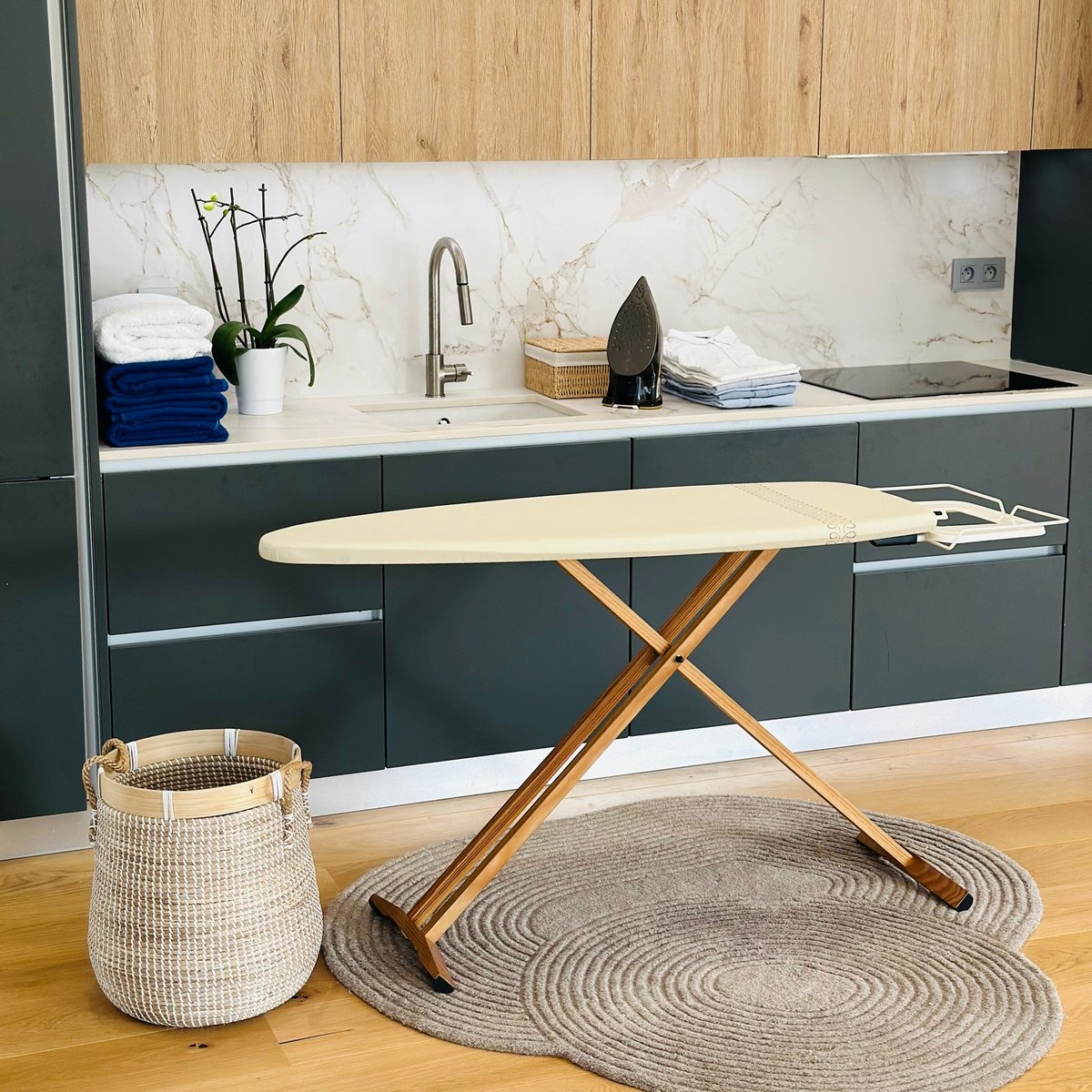 Table à repasser TAIGA beige, KITCHEN MOVE